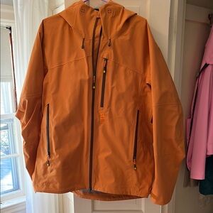 Stio men’s Eviron Jacket size large in orange